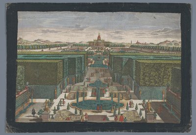 View of an Avenue on the Left Side of a Garden by Georg Balthasar Probst