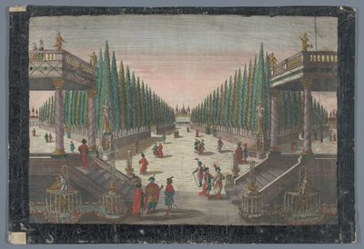 View of an Avenue in a Cypress Garden in Constantinople by Georg Balthasar Probst