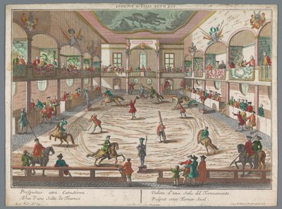 View of a Tournament School (Tournament and Fencing Schools) by Georg Balthasar Probst