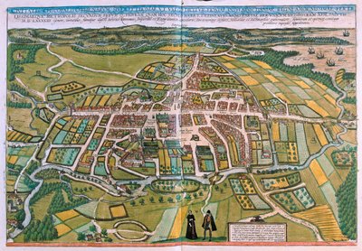 Plan of Odense, Denmark - in 
