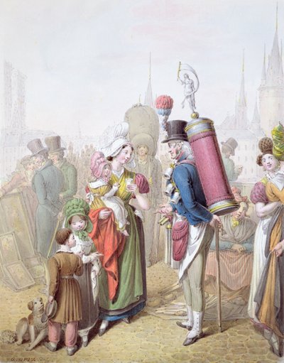 The Pont Notre-Dame, c.1810 by Georg Emanuel Opitz