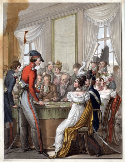 Russian Cossacks in Paris by Georg Emanuel Opiz