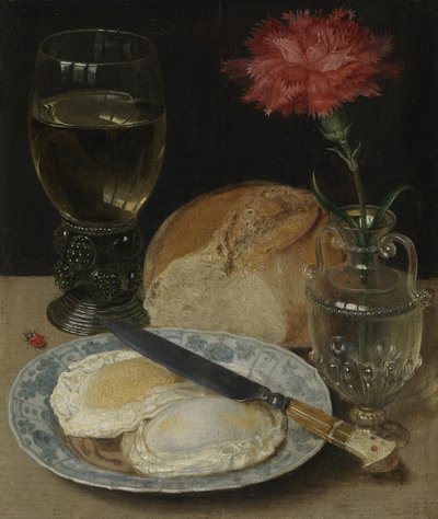 Still Life with Fried Eggs by Georg Flegel