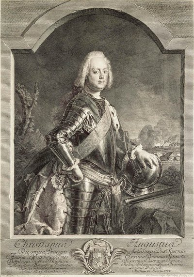 Portrait of Christian August, Prince of Anhalt-Zerbst, 1750 by Georg Freidrich Schmidt