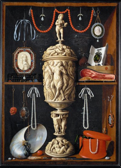 A Cabinet with Objects d
