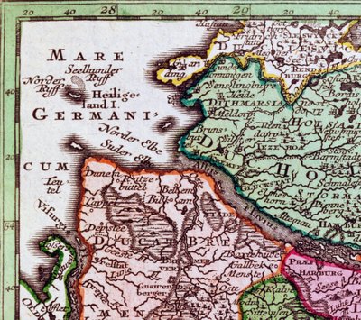 Heligoland (detail) by Georg Matthäus Seutter