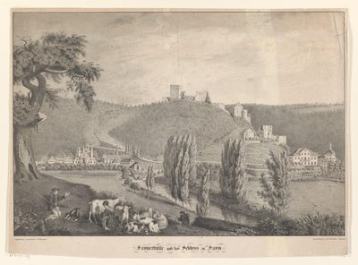 Sayner Hütte and Sayn Castle by Georg Osterwald