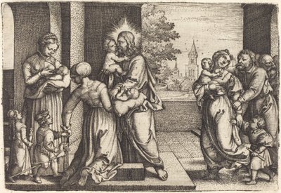 Christ Surrounded by Children by Georg Pencz