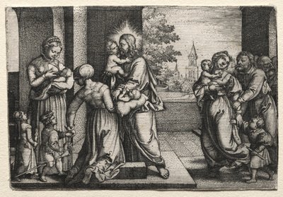 Christ with Little Children, c. 1548 by Georg Pencz