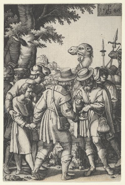Joseph Sold to the Merchants, from The Story of Joseph by Georg Pencz