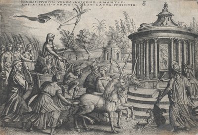 The Triumph of Chastity on Love, from the Triumphs of Petrarch by Georg Pencz