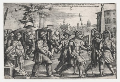 The Triumph of Fame on Chastity, from The Triumphs of Petrarch by Georg Pencz