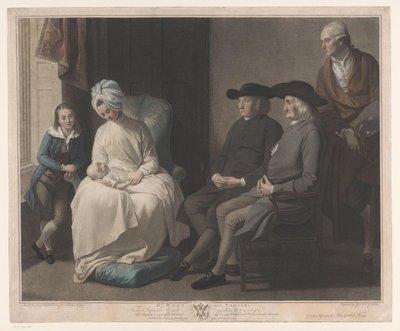 Portrait of Benjamin West with His Family by Georg Siegmund Facius