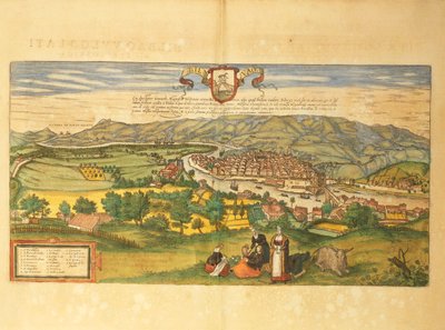 Map of Bilbao from Civitates Orbis Terrarum by Georg Braun and Hogenberg Franz