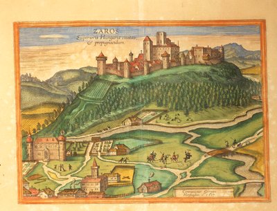 Zaros, Crete by Georg Braun and Hogenberg Franz