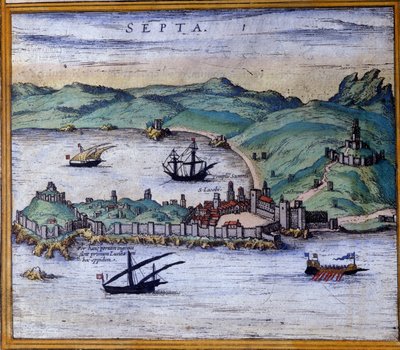 Ceuta, Morocco, from the Atlas 