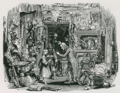 The Stranger brings Little Nell Home by George (after) Cattermole