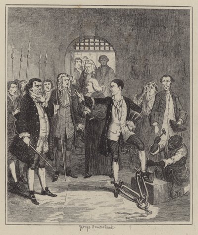 Illustration for Jack Sheppard by George (after) Cruikshank