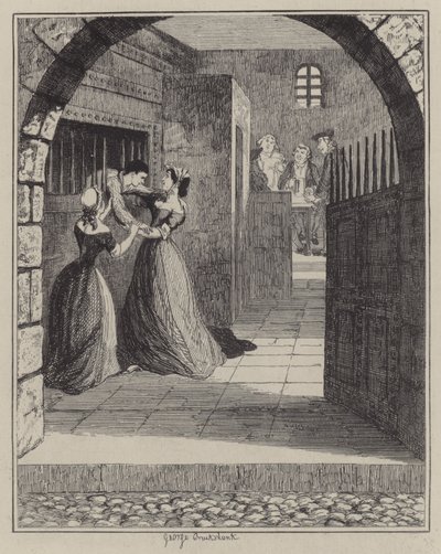 Illustration for Jack Sheppard by George (after) Cruikshank