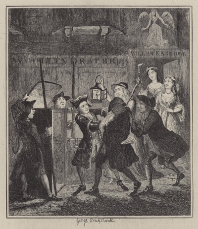 Illustration for Jack Sheppard by George (after) Cruikshank