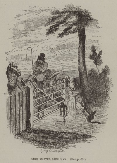 Like Master Like Man by George (after) Cruikshank