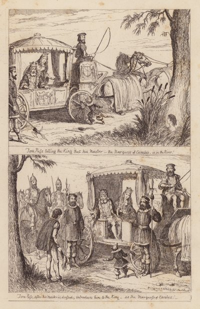 Puss In Boots by George (after) Cruikshank