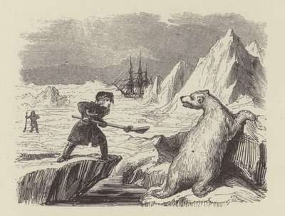 The Young Nelson Killing a Polar Bear by George (after) Cruikshank