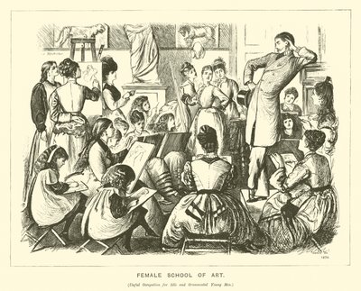 Female School of Art by George (after) Du Maurier