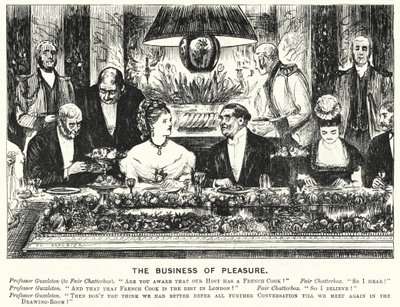 The Business of Pleasure (engraving) by George (after) Du Maurier