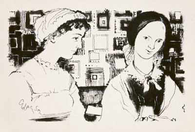 Jane Austen (1775-1817) and Charlotte Bronte (1816-55) - an imaginary encounter by George Adamson
