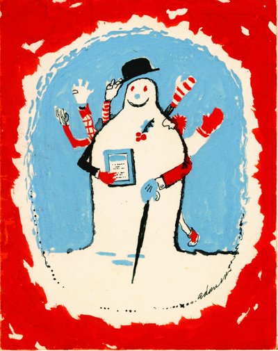 Snowman with many arms, 1970s by George Adamson