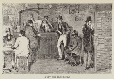 A New York Drinking Bar by George Augustus Sala