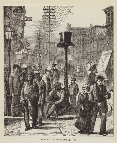 Street in Philadelphia by George Augustus Sala