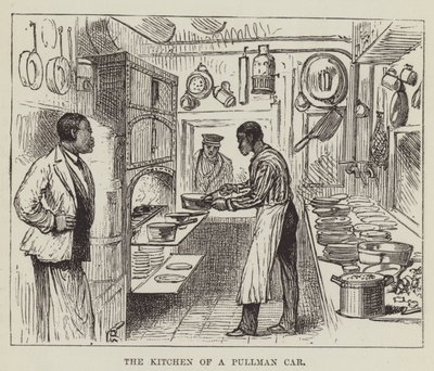 The Kitchen of a Pullman Car by George Augustus Sala