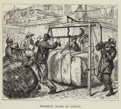 Weighing Bales of Cotton by George Augustus Sala