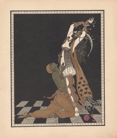 Ida Rubinstein and Vaslav Nijinsky in the Ballet Scheherazade by George Barbier