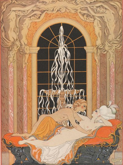 Illustration for the Epistolary Novel Dangerous Liaisons by George Barbier