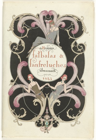 The Fashion Magazine as Temptress (title on object: Falbalas et Fanfreluches, Almanach des Modes présentes, passées & futures pour 1923, 2e année) by George Barbier