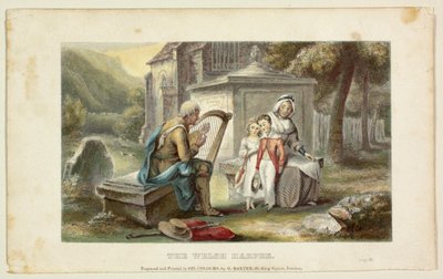 The Welsh Harper by George Baxter