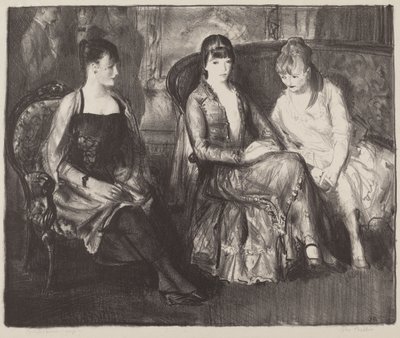 Elsie, Emma and Marjorie, second stone by George Bellows