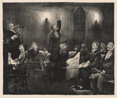 Prayer Meeting, Second Stone by George Bellows