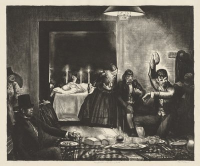 Punchinello in the House of Death by George Bellows