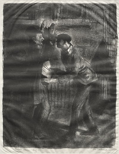 The Holdup, Second State by George Bellows