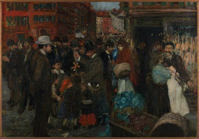 Street Scene (Hester Street) by George Benjamin Luks