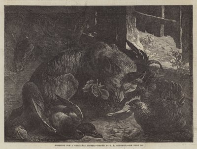 Foraging for a Christmas Dinner by George Bouverie Goddard