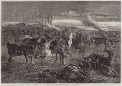 Riderless Horses Answering the Regimental Call after a Battle by George Bouverie Goddard