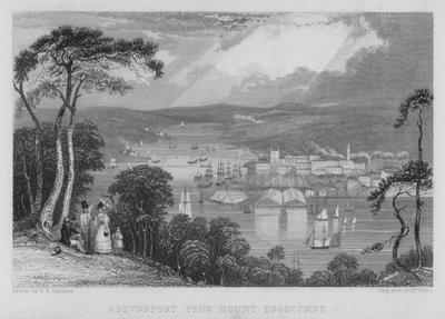 Devonport from Mount Edgecumbe by George Bryant Campion