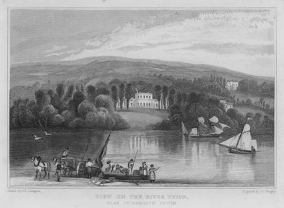View on the River Teign, near Teignmouth, Devon by George Bryant Campion