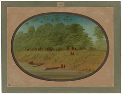 A Small Village by George Catlin