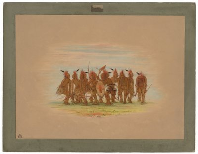 Amusing Dance - Saukie by George Catlin